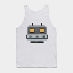 Cartoon robot head Tank Top